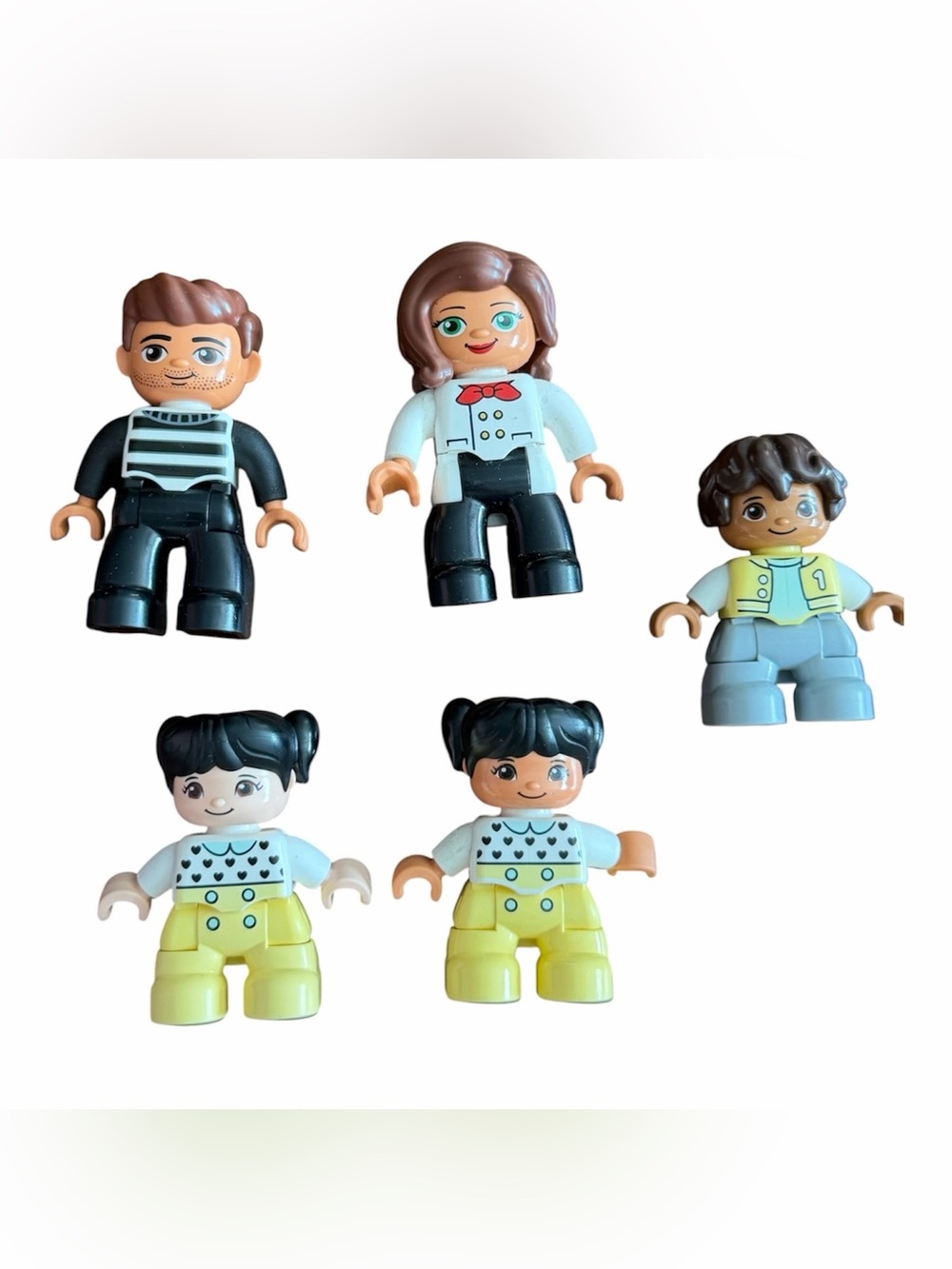 Lego Duplo Figure Lot Of 5 Girl / Boy Lot